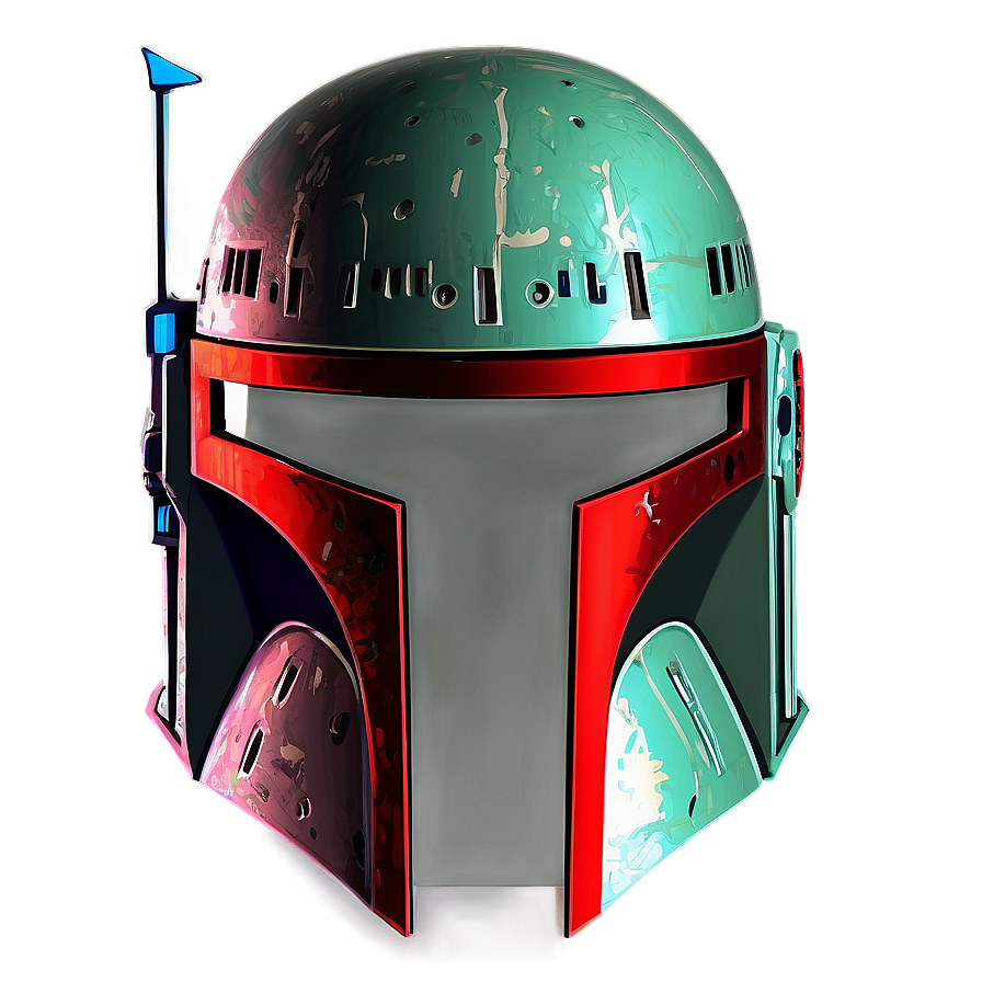 Download Stylized Boba Fett Helmet Png Vpe | Wallpapers.com