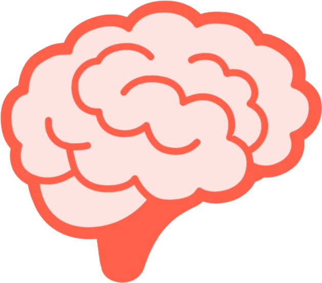 Stylized Brain Clipart PNG