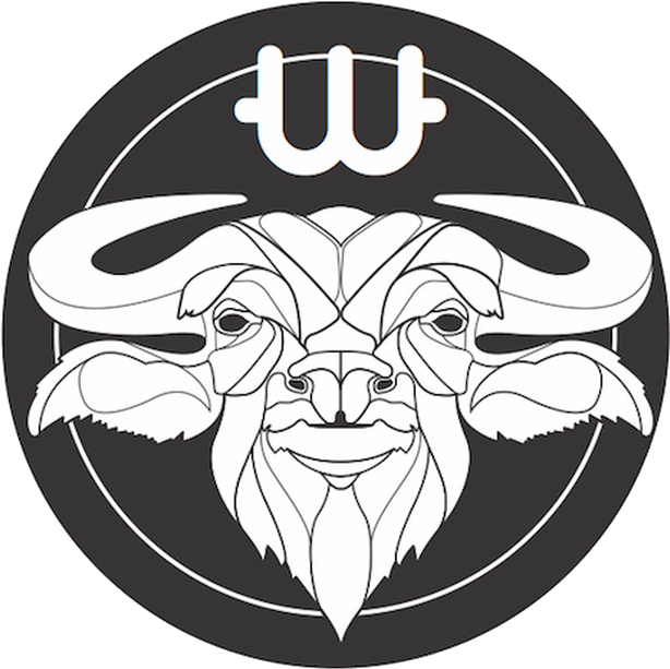 Stylized Buffalo Logo PNG