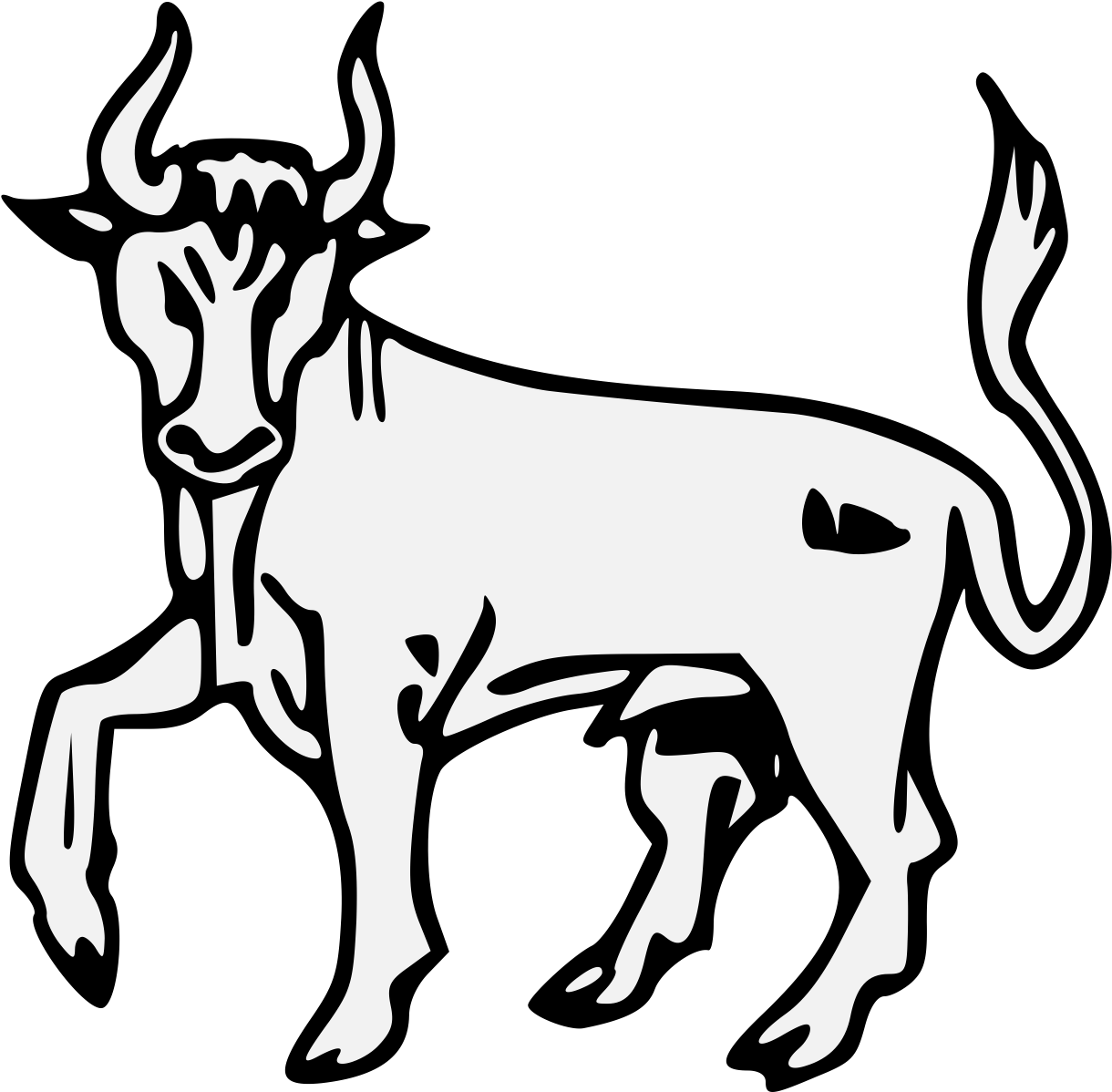 Download Stylized Bull Illustration | Wallpapers.com