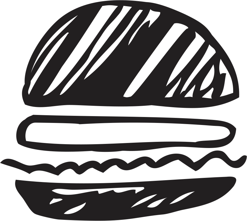 Stylized Burger Icon PNG