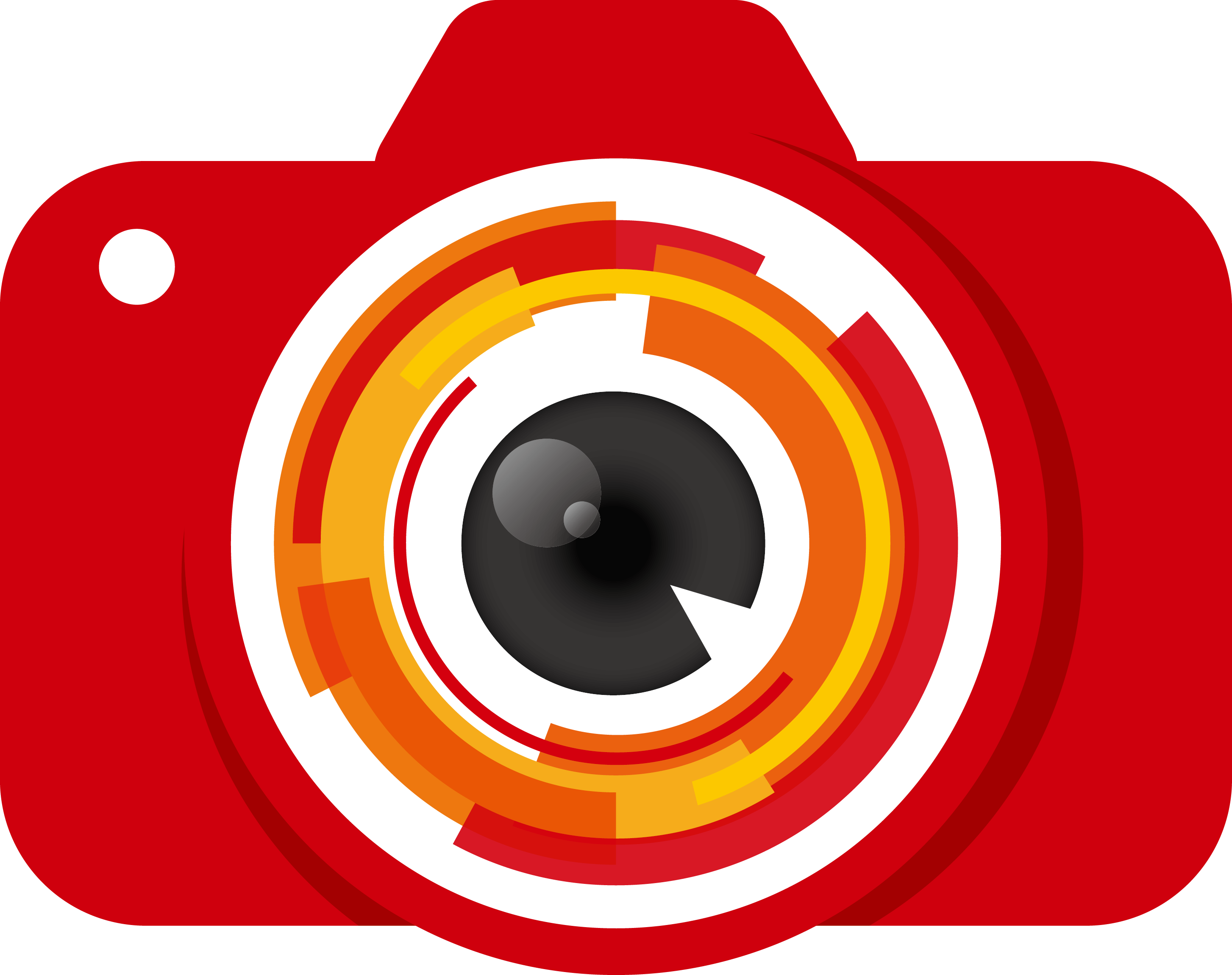 Stylized Camera Lens Graphic PNG