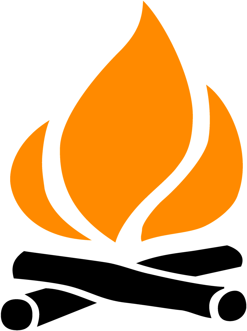 Stylized Campfire Graphic PNG