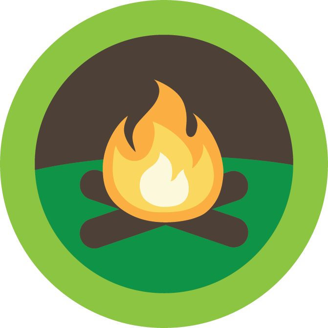 Stylized Campfire Graphic PNG