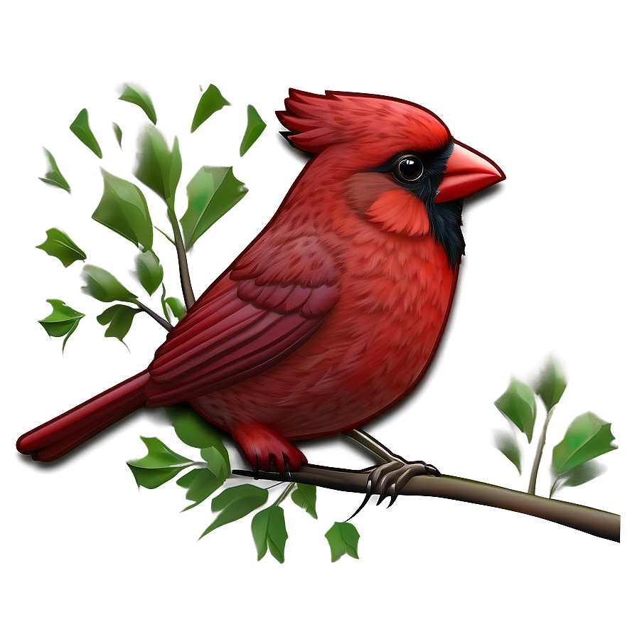 Stylized Cardinal Icon Png 06252024 PNG