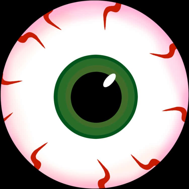 Stylized Cartoon Eyeball PNG