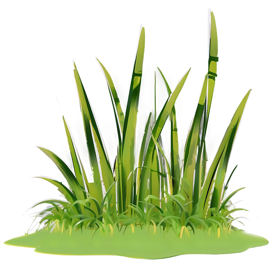 Stylized Cartoon Grass Png Gsd38 PNG
