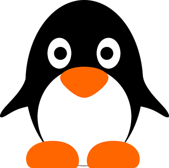 Stylized Cartoon Penguin Graphic PNG