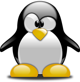 Stylized Cartoon Penguin Icon PNG