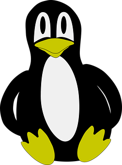 Stylized Cartoon Penguin Illustration PNG