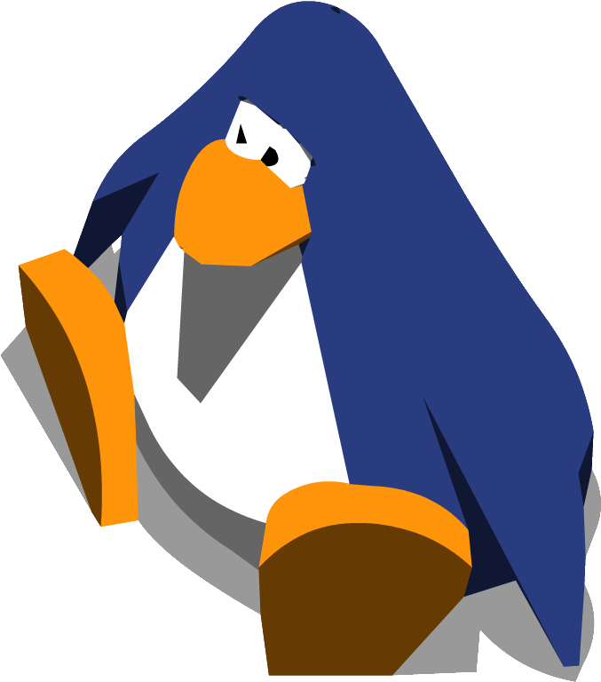 Stylized Cartoon Penguin Illustration PNG