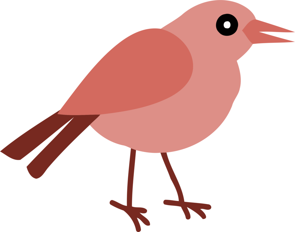 Stylized Cartoon Robin PNG