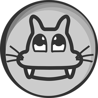 Stylized Cat Icon PNG