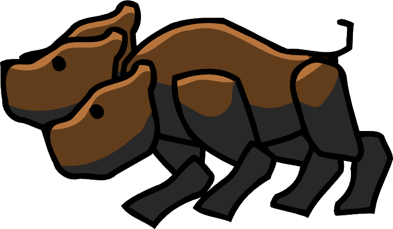 Stylized Cerberus Illustration PNG