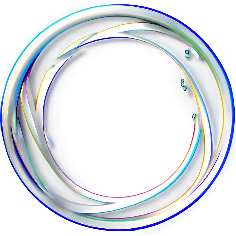 Stylized Circle Outline Png Cds PNG