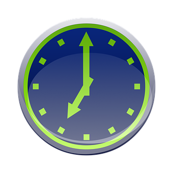 Stylized Clock Icon PNG