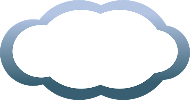 Stylized Cloud Graphic PNG