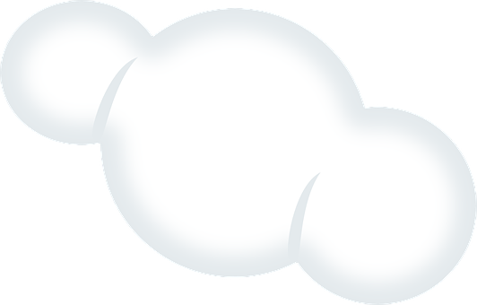 Stylized Cloud Graphic PNG