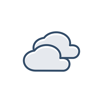 Stylized Cloud Icon PNG