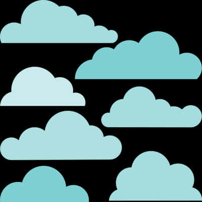 Stylized Cloud Pattern PNG