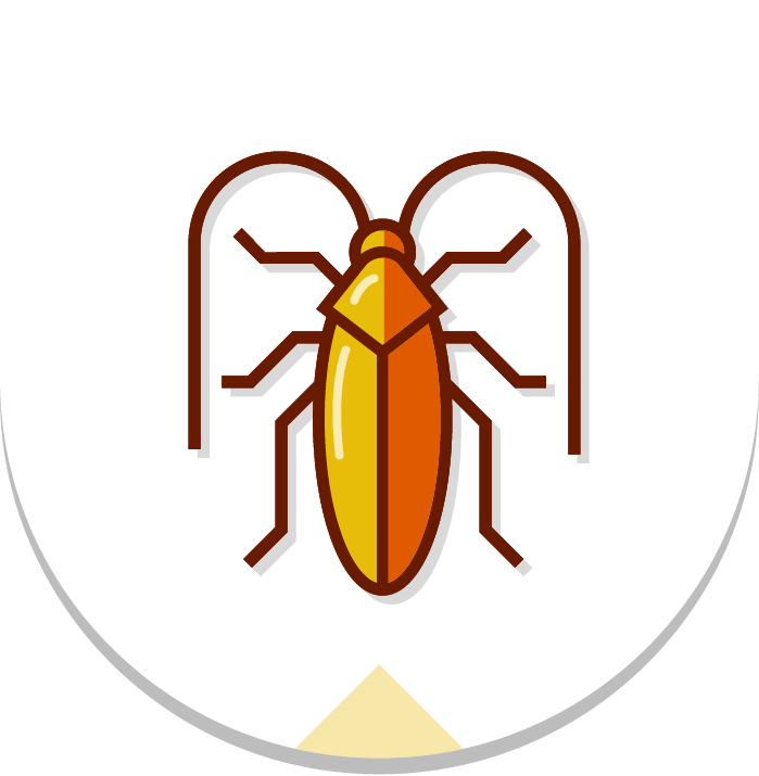 Stylized Cockroach Icon PNG