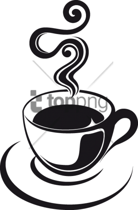 Stylized Coffee Cup Design PNG