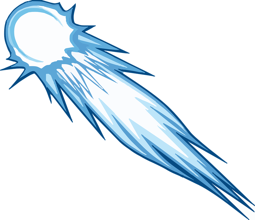 Stylized Comet Illustration PNG