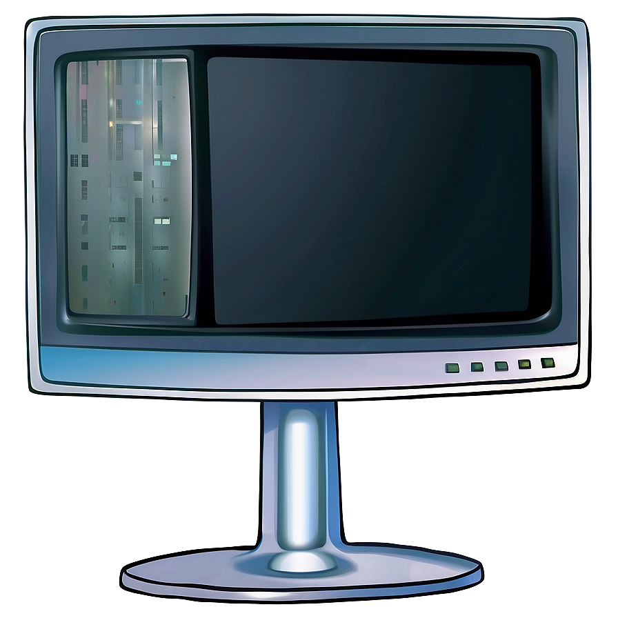 Stylized Computer Monitor Png 06122024 PNG