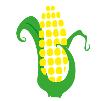 Stylized Corn Graphic PNG
