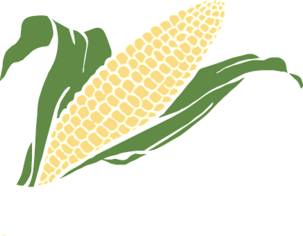 Stylized Corn Illustration PNG