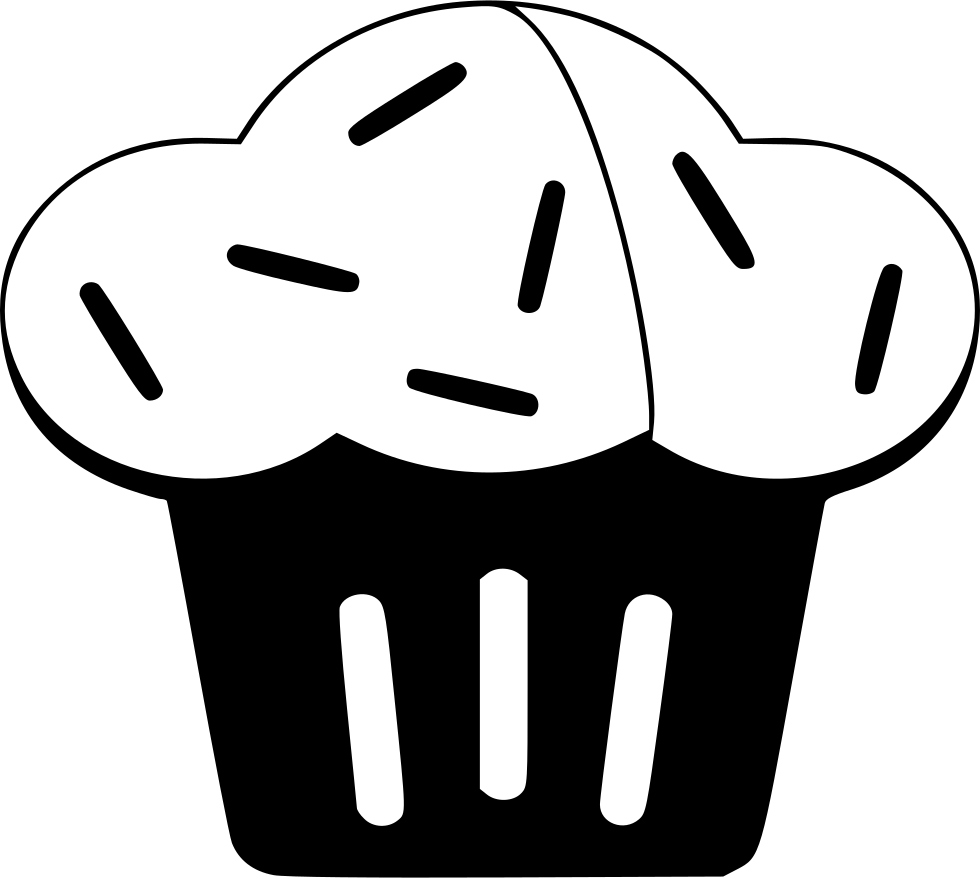Stylized Cupcake Icon PNG