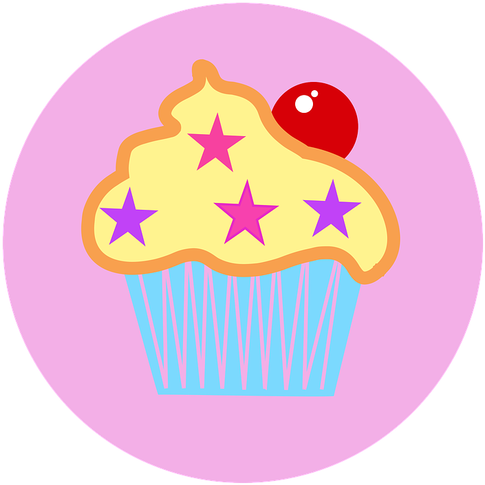 Stylized Cupcake Logo PNG