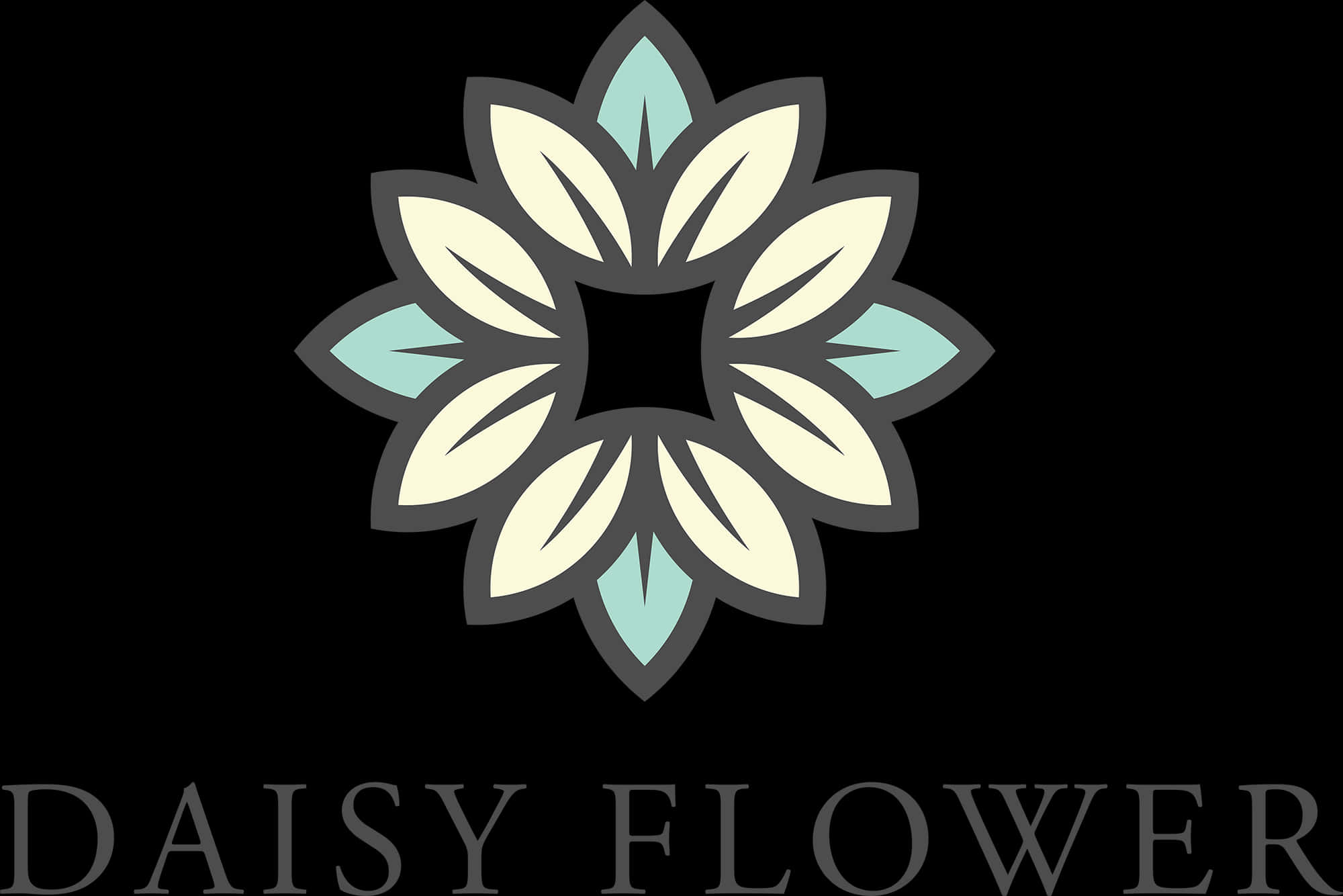 Stylized Daisy Flower Graphic PNG