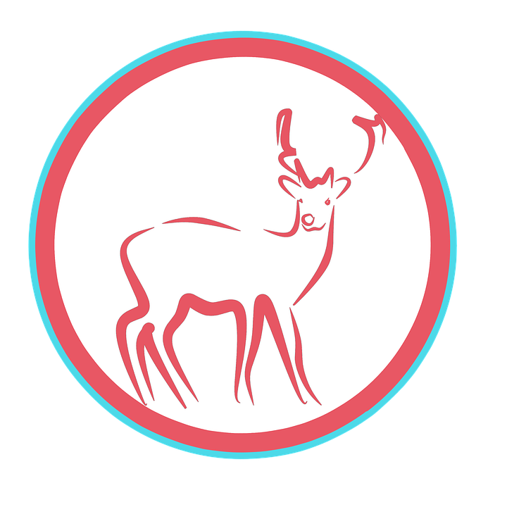 Stylized Deer Icon PNG