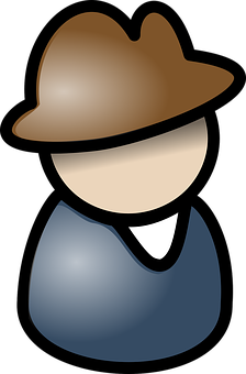 Stylized Detective Icon PNG