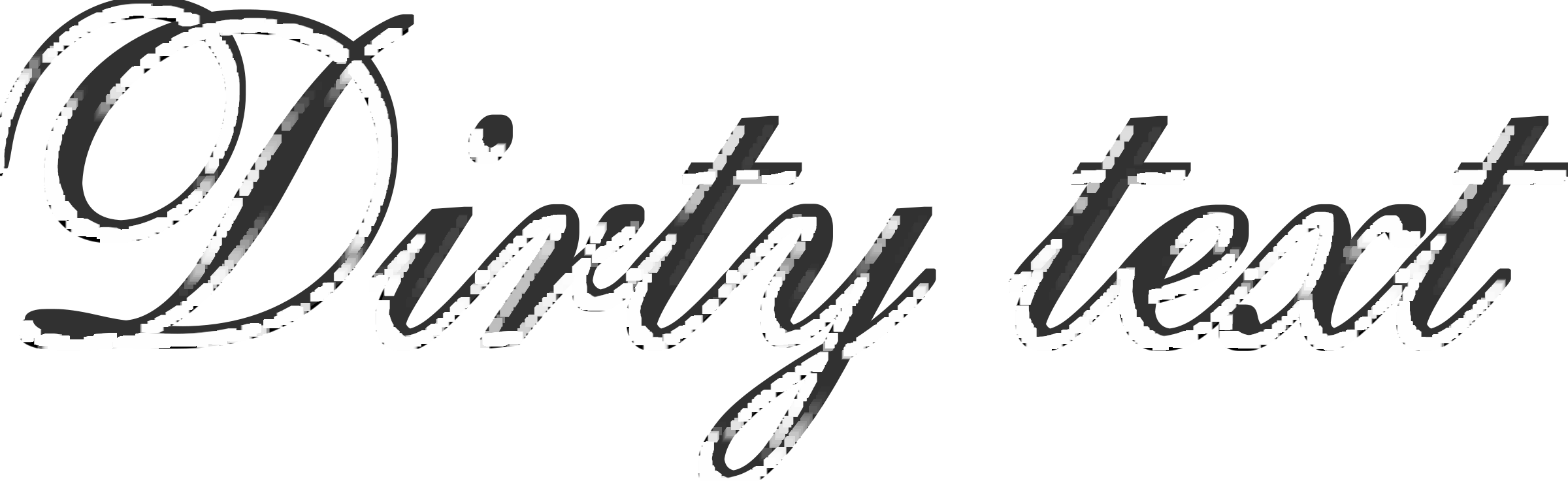 Stylized Dirty Text Logo PNG