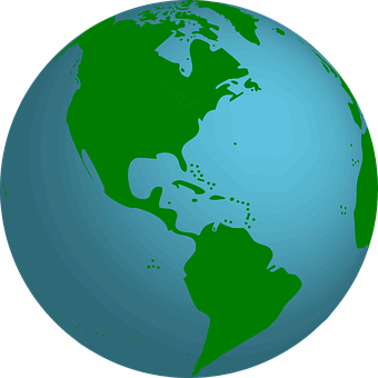 Stylized Earth Graphic PNG