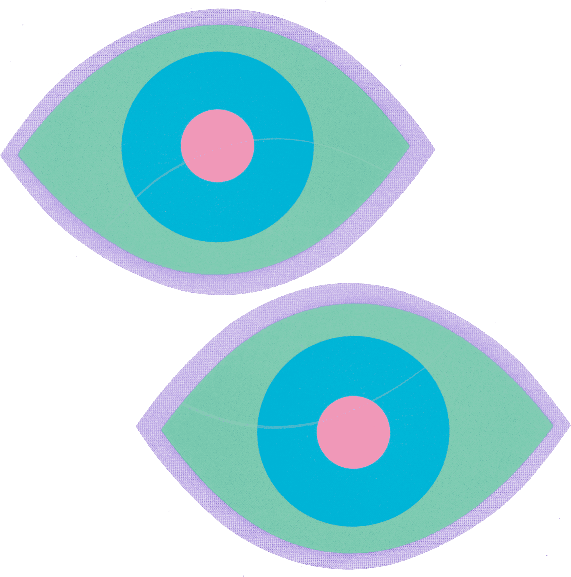 Stylized Evil Eye Illustration PNG