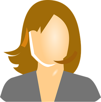 Stylized Female Avatar Graphic PNG