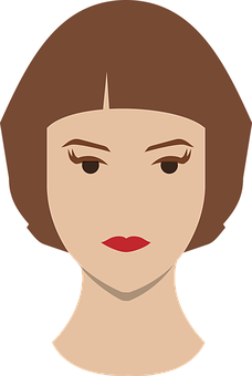 Stylized Female Portrait PNG