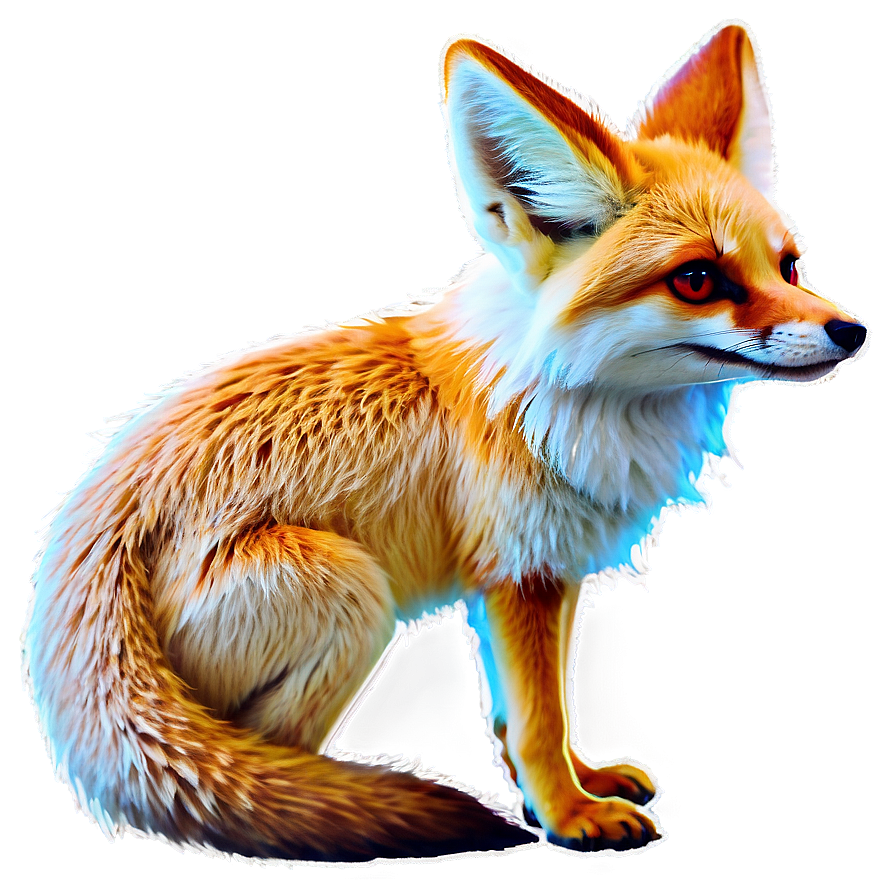 Stylized Fennec Fox Icon Png Rak PNG