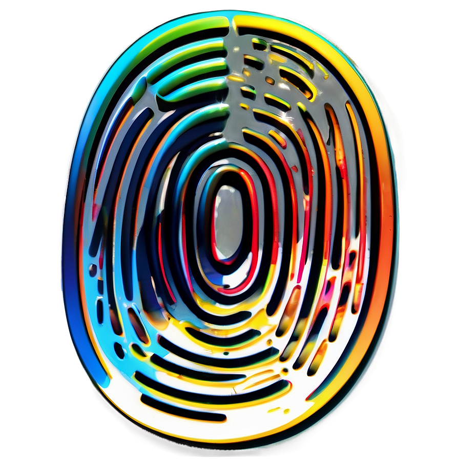 Stylized Fingerprint Vector Png 05242024 PNG