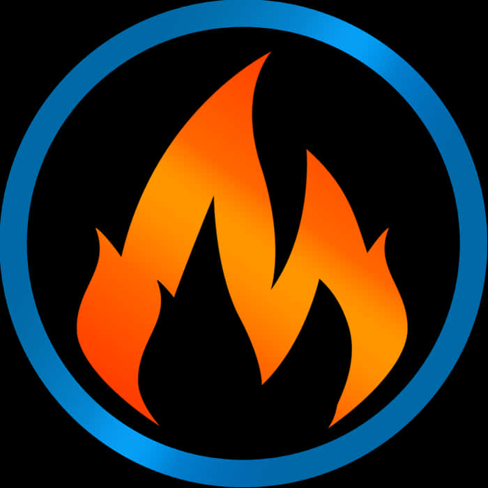 Stylized Flame Icon PNG