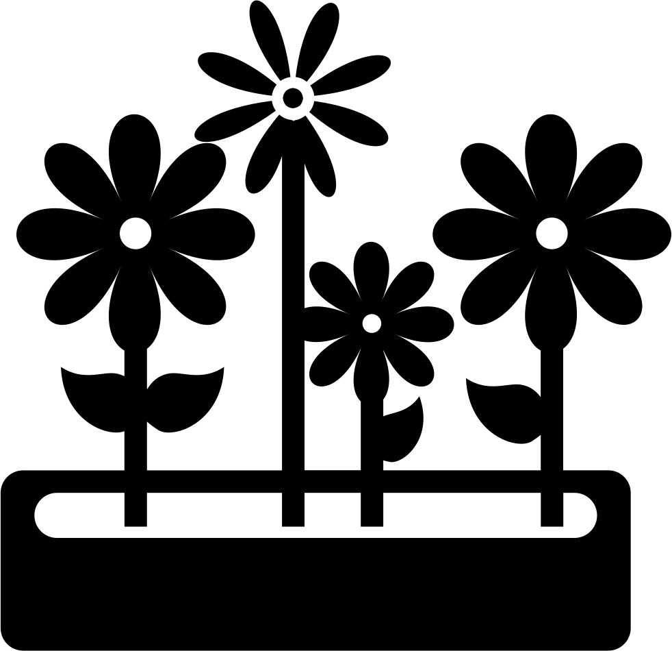 Stylized Flower Icons Vector PNG