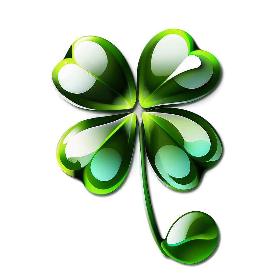 Stylized Four Leaf Clover Png 16 PNG