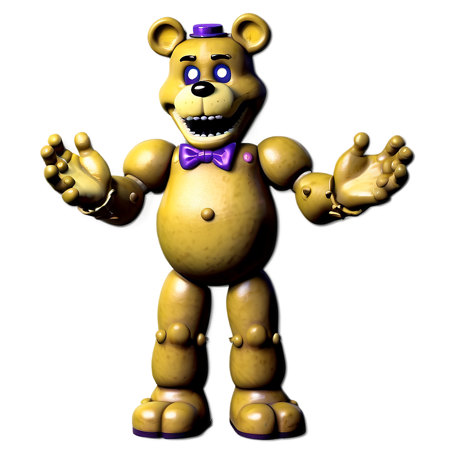 Download Stylized Fredbear Figure Png Xky | Wallpapers.com