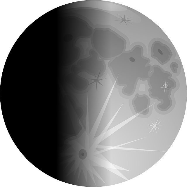 Stylized Full Moon Graphic PNG