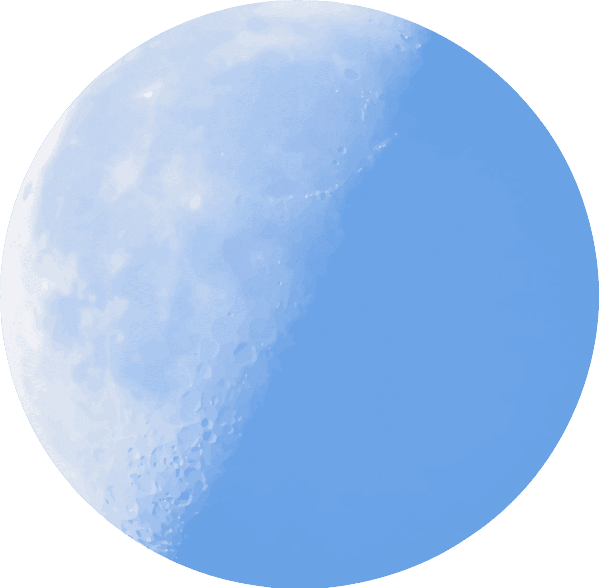 Stylized Full Moon Illustration PNG