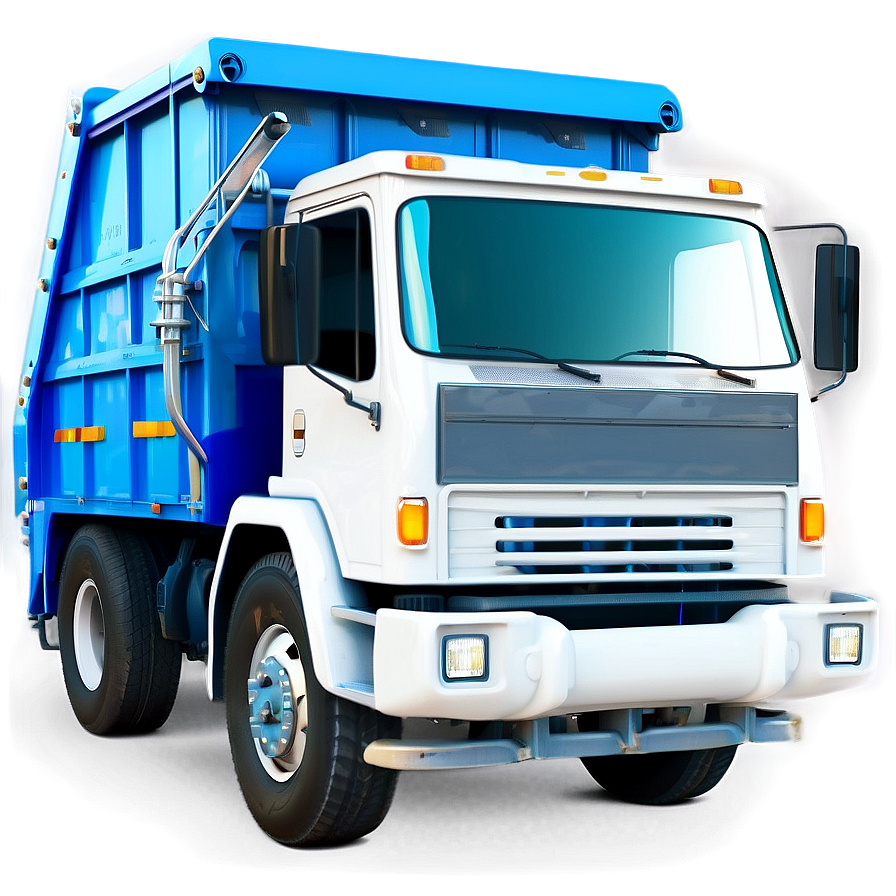 Stylized Garbage Truck Png Luh PNG