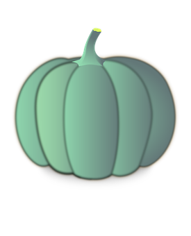 Stylized Glowing Pumpkin Graphic PNG